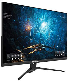 Happy Watch Sceptre 27-inch FHD 1080p IPS Gaming LED Monitor up to 165Hz 144Hz 1ms DisplayPort HDMI, FreeSync FPS RTS Build-in Speakers Gunmetal Black 2022 (E275B-FPT165)