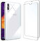 NEW'C Hülle für Samsung Galaxy A50 - Ultra Transparent Silikon Weiches TPU Gel und 2 × Panzer Schutz Glas für Samsung Galaxy A50 - Anti Scratch