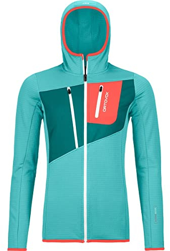 Ortovox Damen Fleece-Netz-Hoodie W Sweatshirt, EIS Wasserfall, S