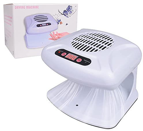Essiccatore per Unghie Ad Aria 300W con Sensore Automatico, Essiccatore per Soffiatore a Caldo e Fresco per Smalti, Dentata per Mani e Piedi