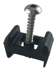 auf-mass24 Pfosten-Reparatur-SET Gittermattenhalter Pfostenbock PVC-Auflagebock (10)