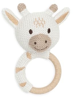 Jollein 101-007-67076 Rassel/Beißring Giraffe weiß/beige