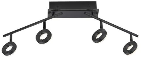 Paul Neuhaus LED-Deckenleuchte - Anthrazit - Weiß - Acryl - Stahl - 4-flammig - B 94 cm