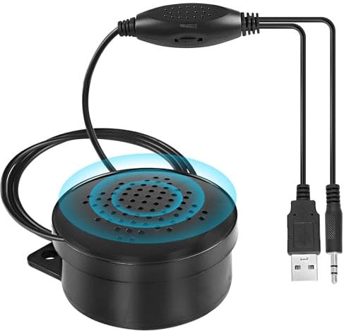 MEIRIYFA Altavoz para ordenador de sobremesa PC portátil, altavoz con alimentación USB con entrada auxiliar de 3,5 mm y control de volumen para ordenador portátil, tablet, monitor