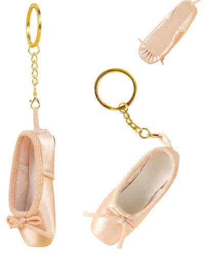 Ballettschuh Schlüsselanhänger 2 Stück Niedlicher Mini Ballett Schlüsselanhänger Mit Schleife Hängender Schuh Schlüsselanhänger Mit Abnehmbarer Schnalle Ballettschuh Schlüsselanhänger