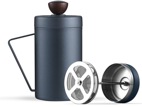 MHW-3Bomber 550ml Edelstahl Double Mesh Milchaufschäumer Manuell, Perfekter Milchschaum dank doppeltem Sieb und speziellem Drückmechanismus Modell: MF5891