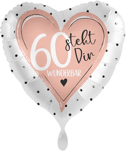 balloha Folienballon 60 steht Dir Wunderbar Luftballon 33 cm - Happy birthday Ballon, Luftballons Geburtstag, Geschenk Mädchen Frauen, Birthday Decorations - Helium Luftballons