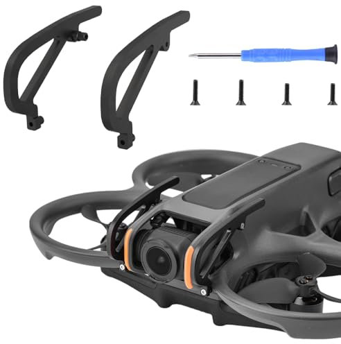 Bumper Head Lens for DJI Avata 2 Aluminum Alloy Gimbal Bumper Anti-collision Aluminum Protective Bar Anti-scratch Protector Bumper Lens Cover Accessories (Black)