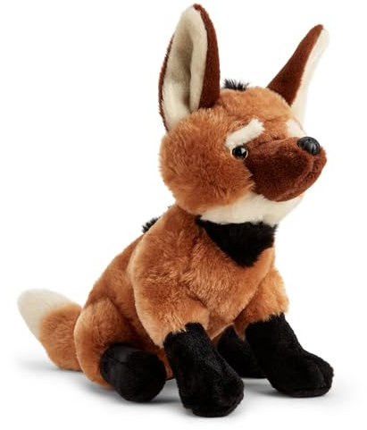 Zappi Co Mähnenwolf der Mähnenwolf Plüschtier Mähnenwolf (22cm) Fuchsartiger Kumpel - Weich, Kuschelig, 100% Recycelt - Einzigartiger Hundebegleiter