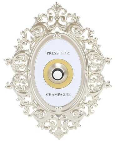 Qcwwy Retro-Presse für Champagner, Metall Im Französischen Stil, Champagner-Thema, Dekorative, Zarte Türklingel-Ornamente, Geschenke für Party, Weihnachten, Zuhause,