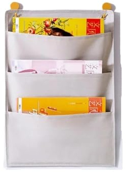 JMORCO Zeitungsständer Zeitschriftenständer Stoff Zeitungsaufbewahrungsregal Klassifizierung Organisieren Sie die Tasche for Wandbehang Buchaufbewahrungswerkzeug Büro(ColorA)