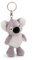 Schlüsselanhänger Koala Barry 10cm grau - Plüsch-Begleiter Kuscheltieranhänger mit Schlüsselring für Schlüsselband, Schlüsselbund & Schlüsselhalter