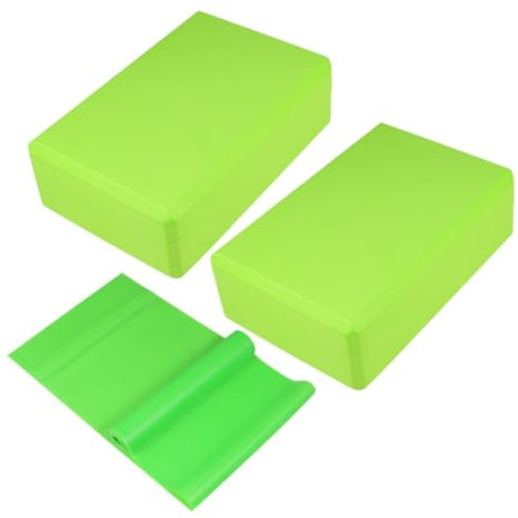 HONMEET Yoga Block Brick Set 3-teilig High Density Foam Für Balance Flexibilität Und