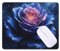 Mousepad Sternenhimmel Rose Mauspad Kleine 30 x 25 x 0.3 cm, mit Rutschfester Gummiunterseite, Wasserdichtes Mouse Pad, Mini Gaming Mauspad für Damen, Herren, Kabellose Maus Laptop Büro T-10662