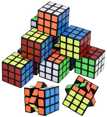 12 Stück 3 * 3 * 3cm Mini Zauberwürfel Brainteaser Speed Cube Spiele Magic Cube Spielzeug Geschenke Zauberwürfel Cube Spielzeug Geburtstag Für Weihnachten Halloween Ostern Erntedankfest