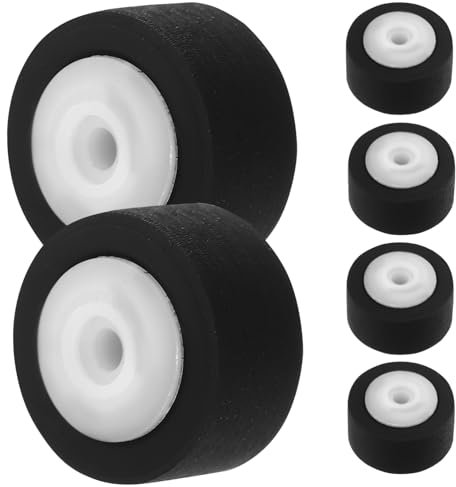 OSALADI 6 Pack Cassette Tape Machine Pinch Roller for Tape Recorder 13mm Video Machine Repair Accessory Sturdy Plastic Material