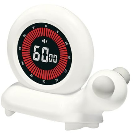 Watreketal Einstellbarer visueller Countdown-Timer mit großem Display, geeignet für Küche, Zuhause und Büro, leicht zu lesen