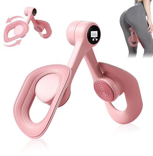 Thigh Master for Women, Inner Thigh Muscle Master Exerciser, Pelvic Floor Trainer with Digital Counter, 360° Rotation Pelvic Floor Thigh Exercise Device, Targeted Hip, Leg, Arm & Butt Home Workout