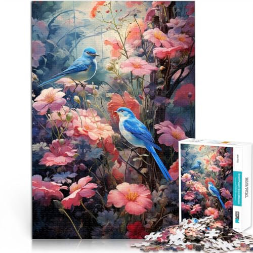 Lustige Spiele Vogelgezwitscher und Blumen Puzzle für Erwachsene mit 2000 Teilen 70x100cm Künstlersammlung, Bildende Kunst für ab 14 Jahren