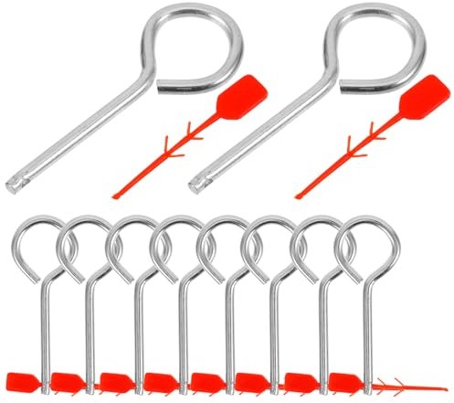 KOMBIUDA 10pcs Fire Extinguisher Pull Pins Replacement Safety Lock for Fire Equipment Protection in Homes Offices Vehicles