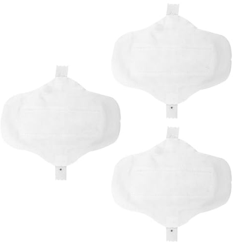 Compresas Sanitarias de Algodón Lavables 18cm, Paquete de 3 | Finas y Transpirables, Botón Oculto, Color Blanco, Uso Menstrual, Formato Reutilizable