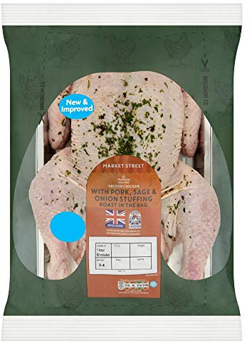Morrisons Market Street British Chicken with Pork, Sage & Onion Stuffing, 1.6kg
