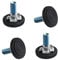TOVOT 4 Pièces M8 Pied de Meuble Reglable Pieds de Nivellement pour Chaise de Table Pieds de Meubles à Visser avec écrous (2.7×2.8cm)