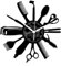 Instant Karma Clocks | Barber Shop ➤ Wanduhr für Friseur | Schönheitssalon | Friseursalon | Ohne Tickgeräusche Vintage Design Geschenkidee (Schwarz B5)