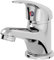 Architeckt® Essentials Bathroom Basin Sink Mixer Tap Modern Mono Round Single Lever Handle Faucet for Sinks, Polished Chrome