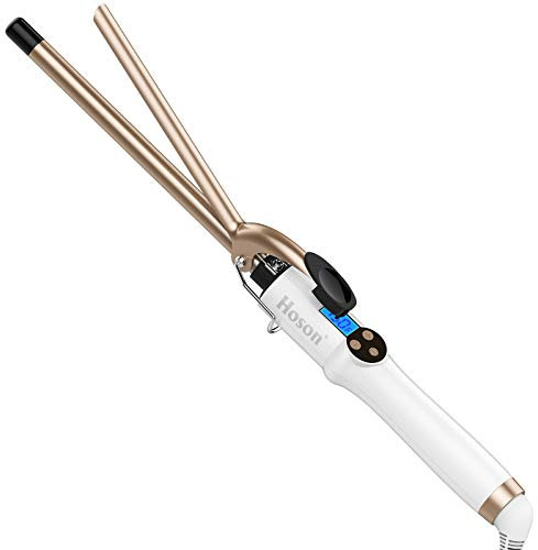 Hoson 13mm Lockenstab Pro Curl, Keramik Turmalin Beschichtung Lockenstab, LCD Display 9 Hitzeeinstellung 110 ℃ -210 ℃ mit Handschuh für alle Haartypen
