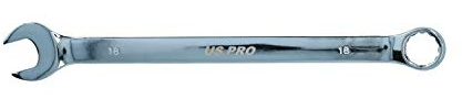 AB Tools-US Pro 18mm Extra Long Metric Combination Spanner Wrench 270mm Chrome Vanadium Steel