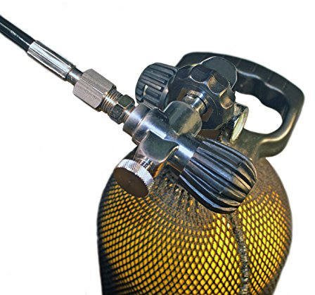 Frusta compressore con Rubinetto DIN200/300, Filetto 1/4 BSP, 100 cm
