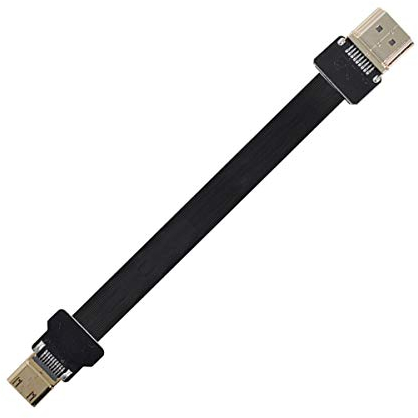 xiwai CYFPV Mini HDMI Male to HDMI Male FPC Flat Cable 1080P for FPV HDTV Multicopter Aerial Photography (0.1M)