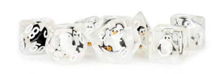 Fanroll - 16mm Resin Poly Dice Set: Penguin Dice
