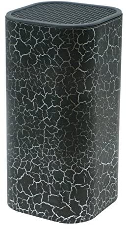 Lashuma Großer Messerhalter 11x11 Höhe: 23 cm, Messerblock Kunststoff, Kochmesser Block Design: Blitze