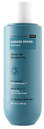 Bare Anatomy Damage Repair Hair Shampoo | Suitable for All Hair Types | Dry & Frizzy Hair | Paraben & Sulphate Free | Women & Men | For Damaged & Weakend Hair 8.4 Ounce