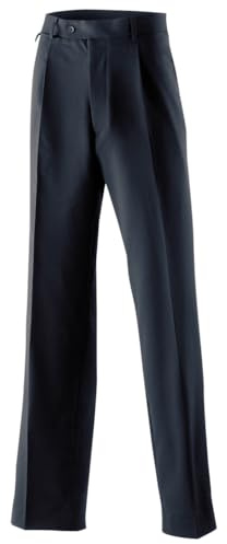 EXNER Basic Herren-Hose, Anzug-Hose, Service-Hose, mit Bundfalte, Farbe Navy, Größe 66