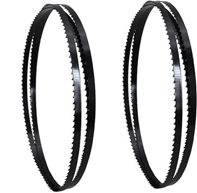 2 uds Hoja de Sierra de Cinta de 59-1/2 1511x6,35x0,35mm TPI 6 para Sierra de Cinta de 9 Ryobi Skil Black Decker Accesorios de Herramientas eléctricas (tamaño : TPI 6)