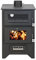 Stufa a legna con forno MG450 SILVIA Nera potenza 14,8 Kw L50,5xp58,5xh90,5