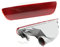 BMTick Reflektierende Standlichter für hintere Stoßstange, lang, kompatibel mit Nissan Qashqai J10 2008–2015, Ersatz-Rücklicht-Zubehör 26580-JE00A, Rot, 1 Stück