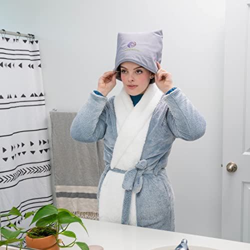 Orchardhowse Heat Cap for Deep Conditioning - Hair Steamer to Reduce Hair Loss, Minimize Breakage & Boost Hair Health (Arctic Grey)