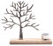 Silver Metal & Wood Tree of Life Tea Light Vintage Candle Holder | 28cm Width | New Home Gift | Birthday Present