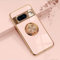 XINYEXIN Coque pour Google Pixel 8 avec Anneau Support Rotatif à 360 Degrés, Souple TPU Silicone Case Antichoc Housse Bague Étui pour Google Pixel 8 - Rose