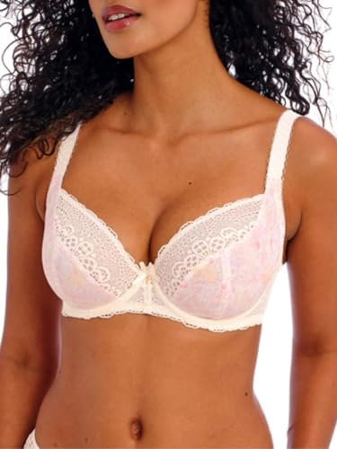 Freya Womens Offbeat Underwire Plunge BraPlunge Bra, Peach Blossom, 36FF