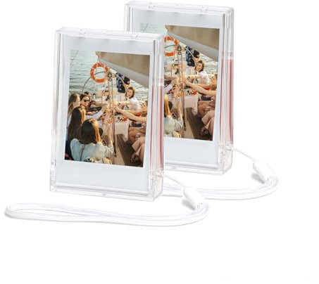 Aisnyho Étui de rangement pour appareil photo Fujifilm Instax Mini - 7,6 cm - Accessoires pour appareil photo instantané Fujifilm Instax Mini EVO/40/90/12/11/9/8/7/7+/7s, etc, transparent