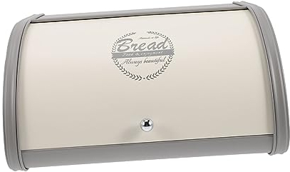 Zerodeko Brotkasten Aus Metall Im Landhausstil Mit Deckel Vintage Brotaufbewahrung Für Frisches Brot Snacks Und Küchenutensilien Platzsparendes Design Für Küchenecke
