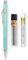 Pentel P205-97C Porte-mine automatique – Gamme Pastel Floral – Simple + 12 mines de recharge Hi-Polymer HB 0,5 mm + Tube de 4 recharges pour gomme Z2-1N (vert pastel)