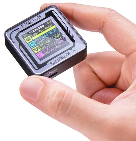 DockCase SSD portátil de bolsillo con PLP 3S, unidad externa de estado sólido de 1 TB, USB 3.2 Gen2 de 10 Gbps, hasta 1050 MB/s, mini unidad externa de estado sólido USB-C, para fotógrafos, creadores