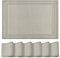 Artoid Mode Vinyl Champagner PVC Platzsets 6er Set, 30x45cm Tischsets Waschbar Schmutzabweisend Hitzebeständig Platzdeckchen Innen Küche Deko