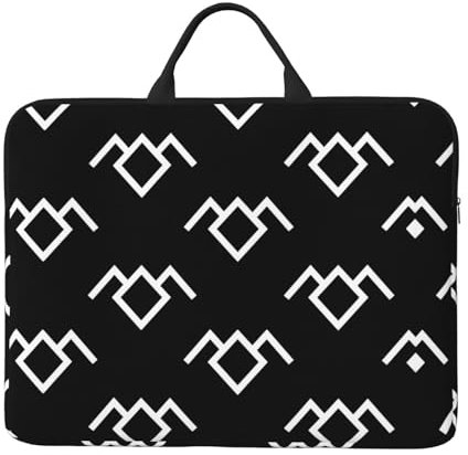 BGHEWRT Twin Peaks Laptoptasche Eule, wasserabweisend, 35,6 cm (14 Zoll), Oxford-Gewebe mit Perlbaumwollpolsterung und klassischem Tragegriff, Schwarz , Einheitsgröße